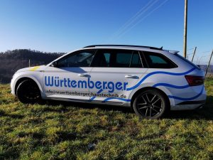 Firmenwagen von Württemberger Haustechnik